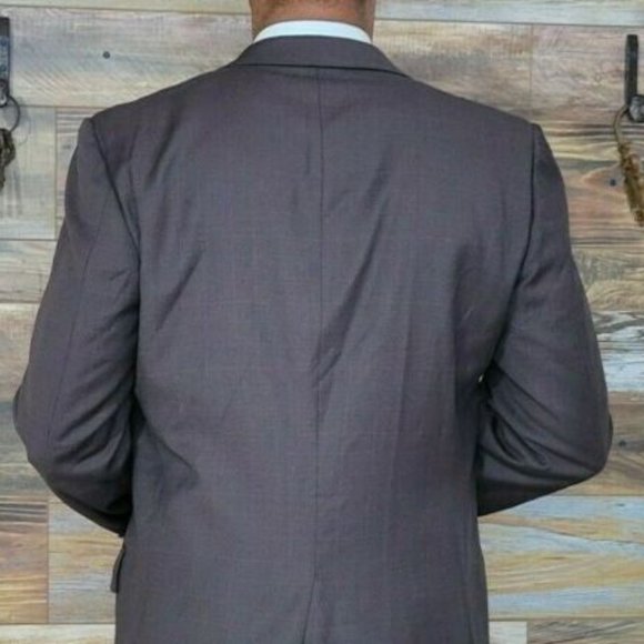 Gieves & Hawkes Savile Row London Lazarus Wool Brown Check Blazer Jacket 42L - Picture 4 of 7